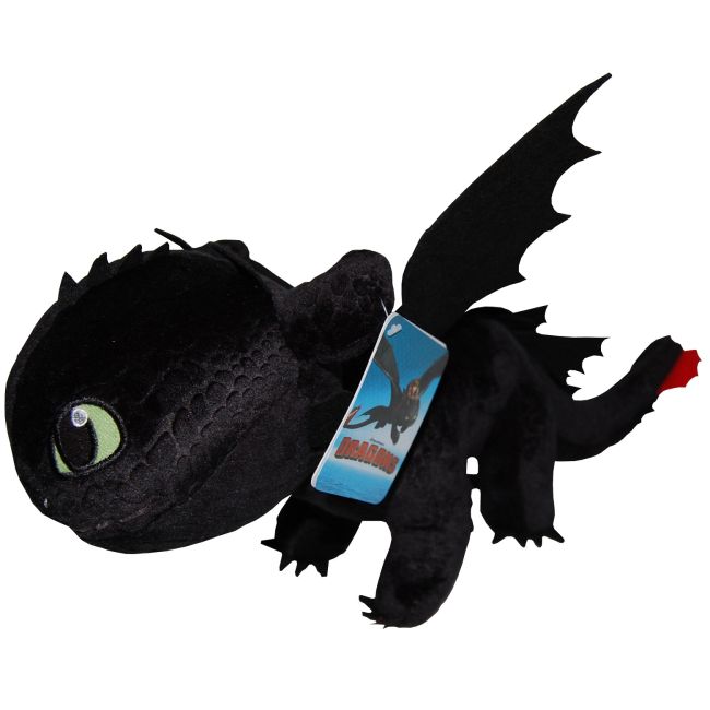 Jucarie din plus Toothless negru, Dragons, 26 cm
