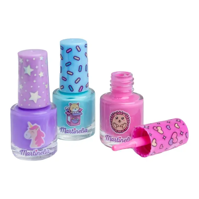 Lac de unghii World, Set de 3 bucati, 35075, Martinelia 4ml