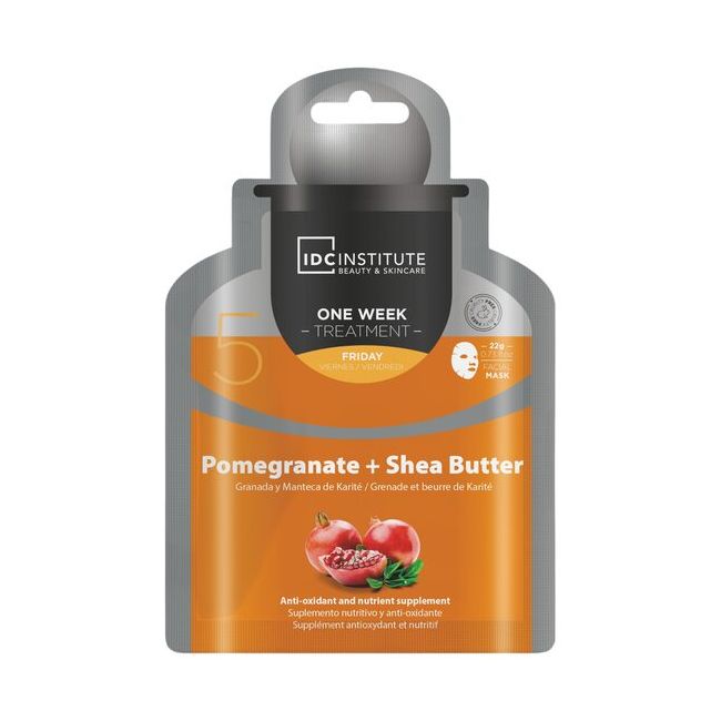 Masca faciala cu extract de rodie + Unt de Shea, IDC Institute, 30904, 22 gr