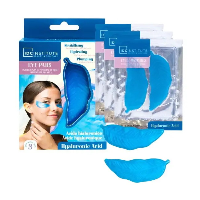 Pad pentru ochi cu acid hyaluronic 3 perechi, IDC Institute, 90302