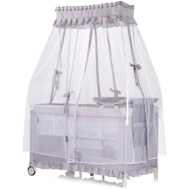 Patut pliabil chipolino palace hippo grey hubkosipa251hi