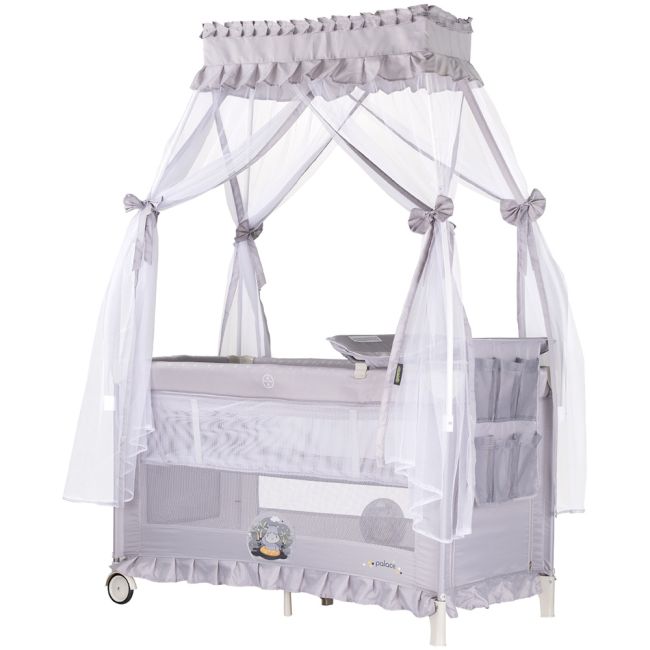 Patut pliabil chipolino palace hippo grey hubkosipa251hi