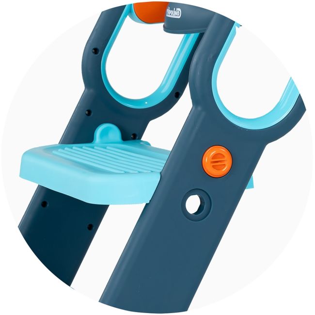 Reductor toaleta cu scara chipolino flippy blue hubstpfl0252bl