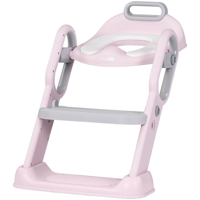 Reductor toaleta cu scara chipolino flippy pink hubstpfl0253pi