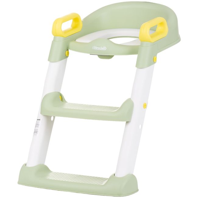 Reductor toaleta cu scara chipolino skippy green hubstpsk0242gr