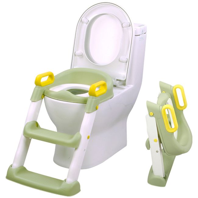 Reductor toaleta cu scara chipolino skippy green hubstpsk0242gr