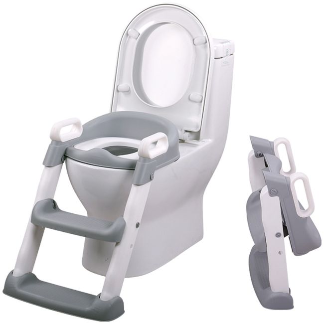 Reductor toaleta cu scara chipolino skippy grey hubstpsk0241gy