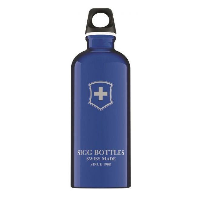 SIGG Bidon din aluminiu SWISS EMBLEM DARK BLUE 0.6l