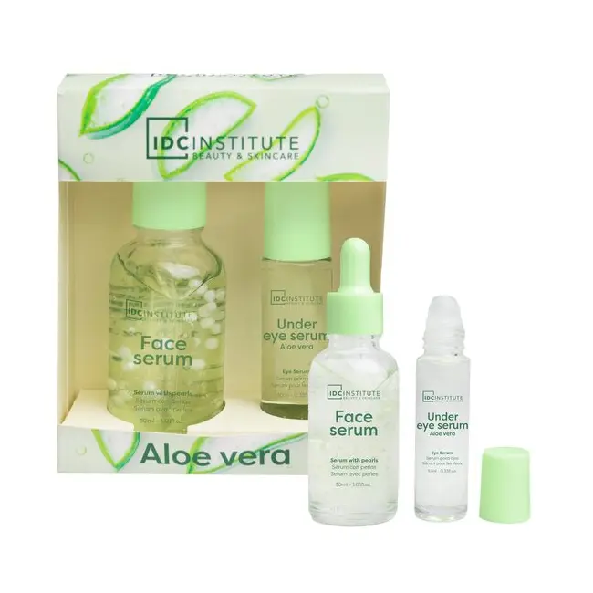 Set 2 Seruri pentru ingrijire faciala Aloe Vera Shinning, IDC Institute, 44156