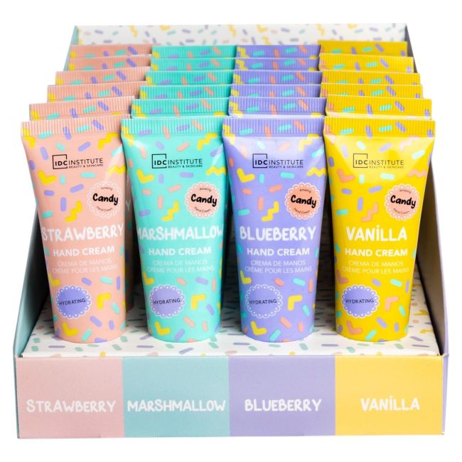 Set 24 bucati crema de maini Candy, 30 ml, 68039, IDC Institute