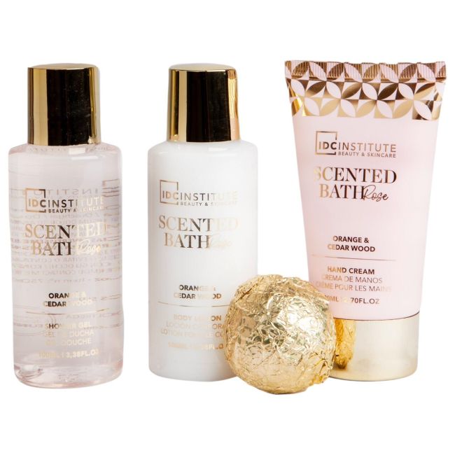 Set cadou Scented Bath Rose Luxury Bath, 4 bucati, 42135, IDC Institute