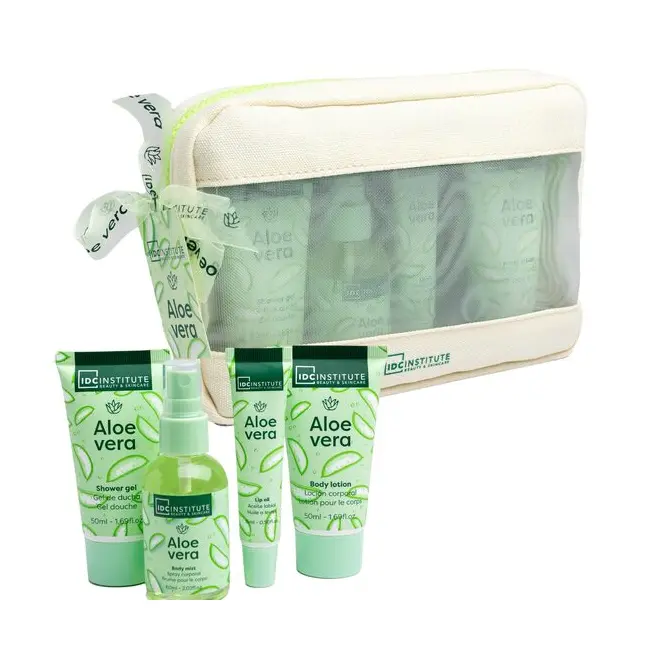 Set cu produse de baie Aloe Vera Travel Essential, IDC Institute, 44157