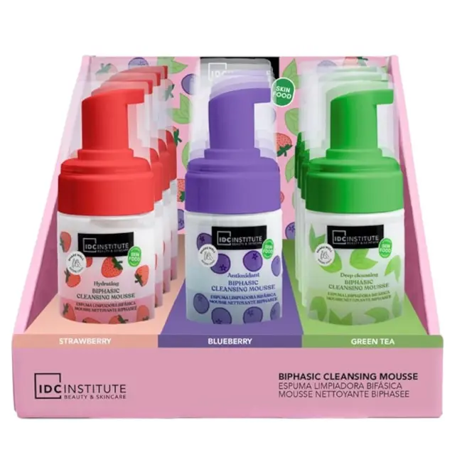 Set demachiant spuma bifazic pentru curatarea fetei Skin Food, 16 bucati, diverse sortimente, 120 ml, Idc Institute, 44130
