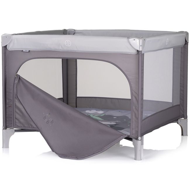 Tarc de joaca pliabil chipolino pop up hippo grey hubkoipop252hi
