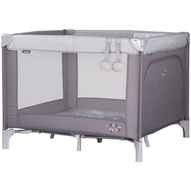 Tarc de joaca pliabil chipolino pop up hippo grey hubkoipop252hi
