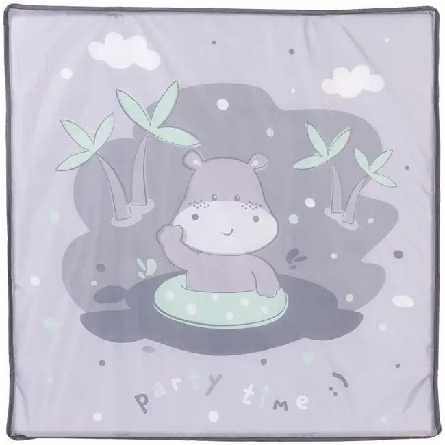 Tarc de joaca pliabil chipolino pop up hippo grey hubkoipop252hi