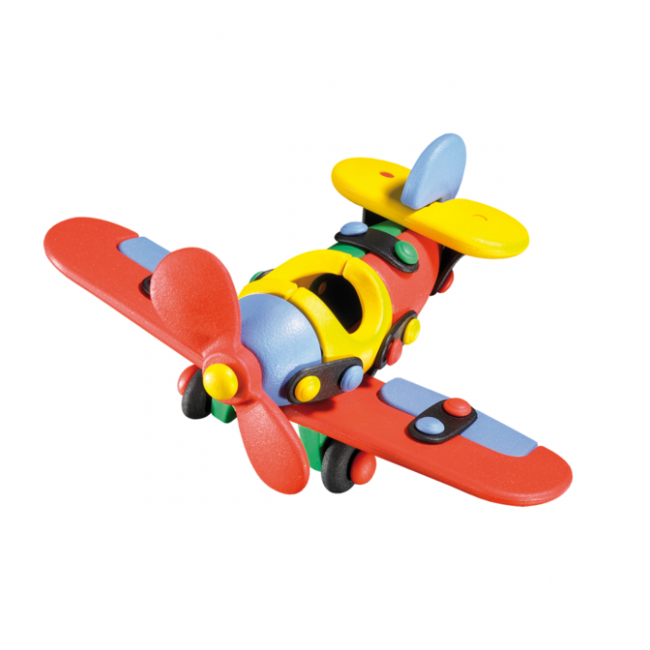 Jucarie de construit mic-o-mic 3D Avion 089.002, 14.3 cm