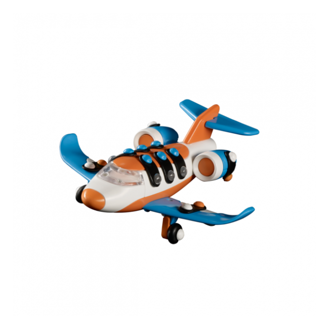 Jucarie de construit mic-o-mic 3D Business jet 089.445, 14.6 cm