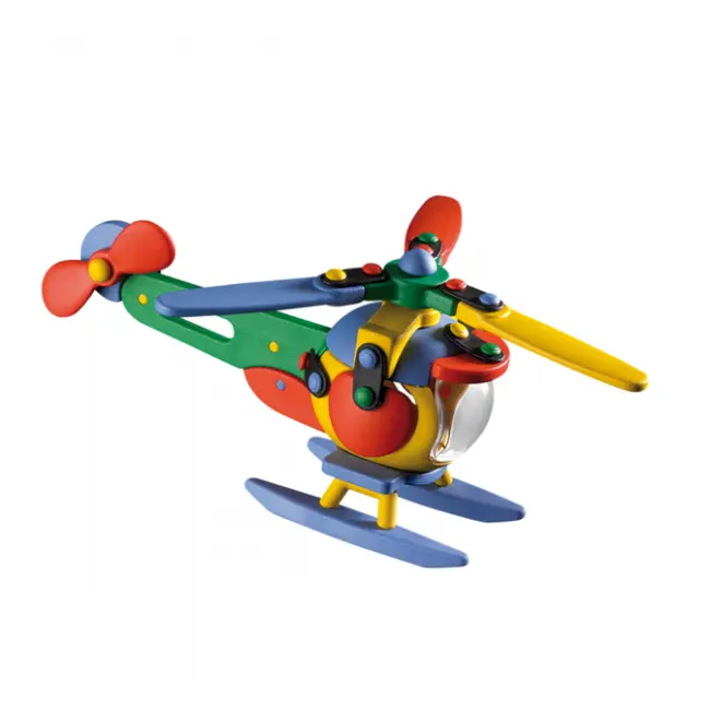 Jucarie de construit mic-o-mic 3D Elicopter 089.006, 17.7 cm