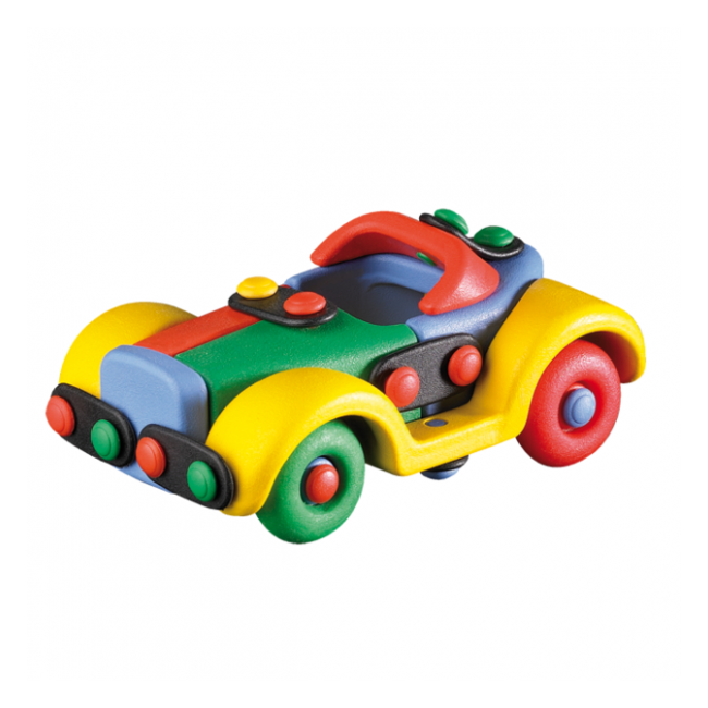 Jucarie de construit mic-o-mic 3D Masina 089.009, 9.6 cm