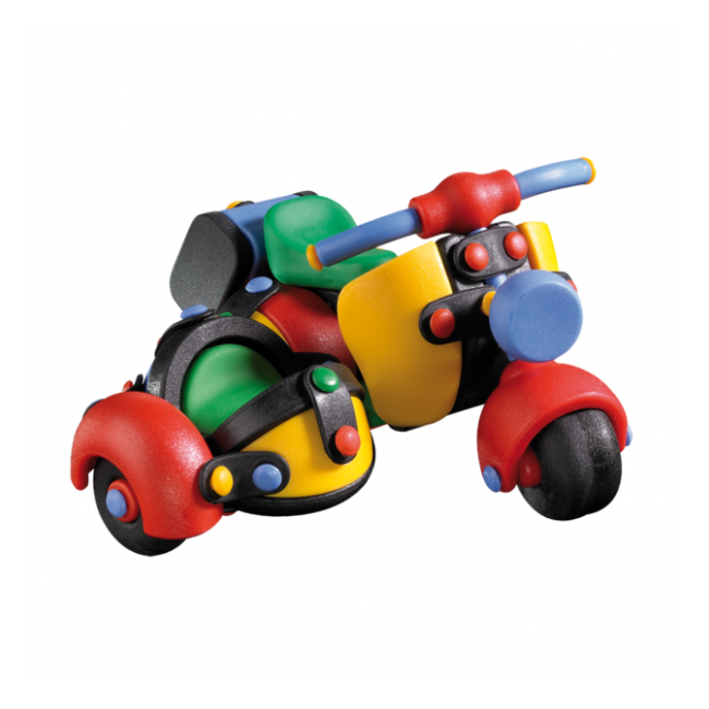 Jucarie de construit mic-o-mic 3D Motocicleta cu atas 089.017, 12.7 cm