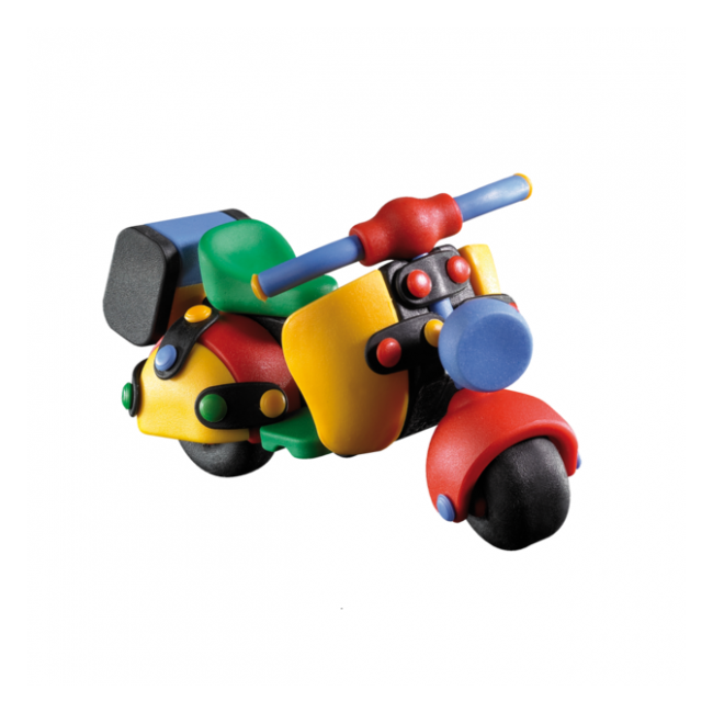 Jucarie de construit mic-o-mic 3D Motocicleta 089.032, 13.7 cm