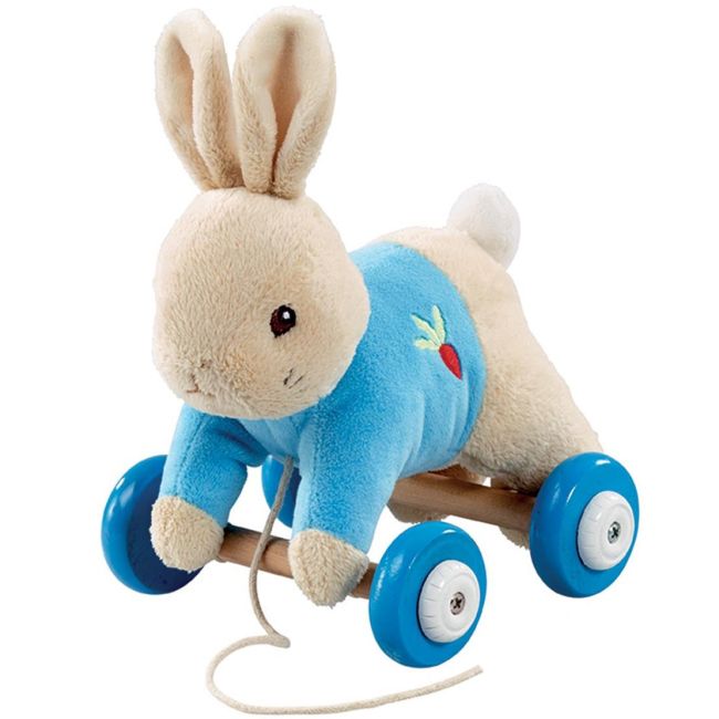 Jucarie din plus cu roti Peter Rabbit