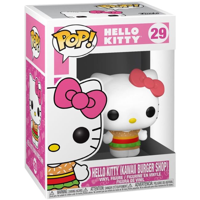 Figurina din vinil Hello Kitty Kawaii Burger Shop, 7 cm