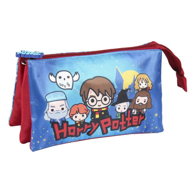 Penar Cerda Harry Potter cu 3 compartimente, 22x12.5x3 cm
