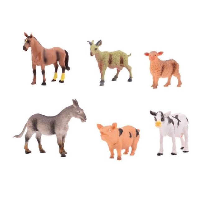Set 6 figurine din cauciuc - Animale domestice
