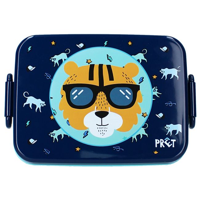 Cutie pentru alimente PrÃªt Tiger Navy, 16x13x6 cm