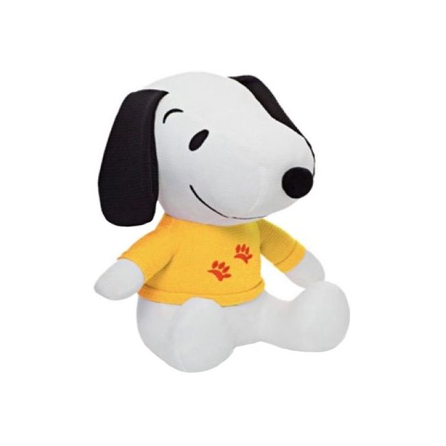 Jucarie din plus Snoopy, bluza galbena, 20 cm