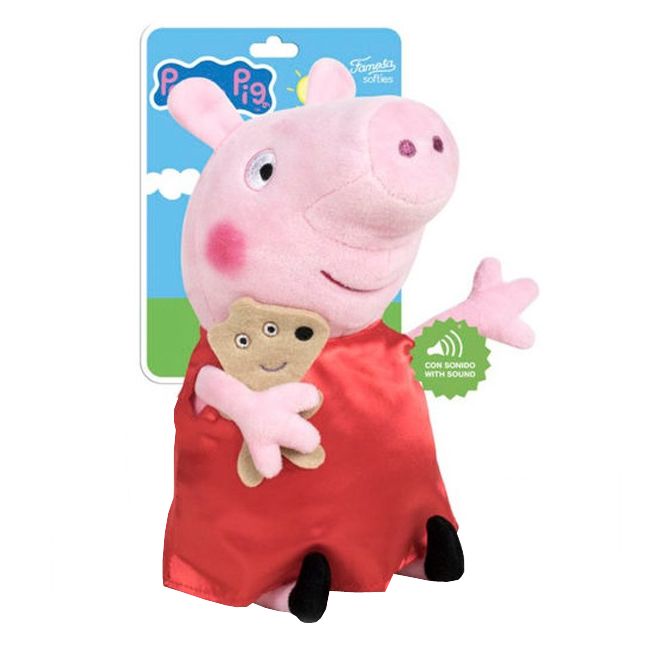 Jucarie din plus cu sunete Peppa Pig, 21 cm