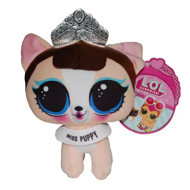 Jucarie din plus si material textil Miss Puppy, L.O.L. Surprise! Pets, 18 cm