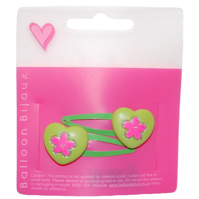 Set 2 clame Heart & Flower 13782