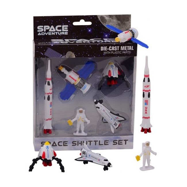 Set 5 figurine din metal/plastic - Vehicule spatiale
