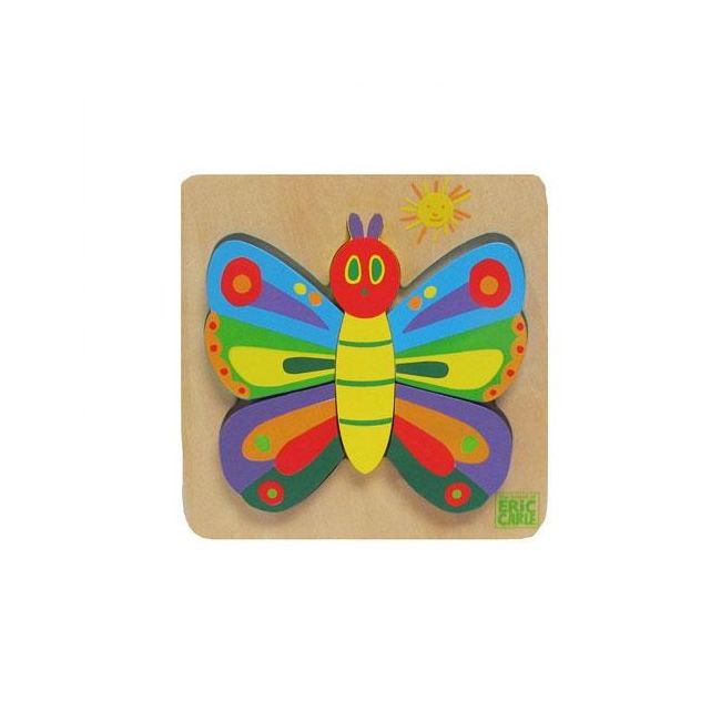 The Very Hungry Caterpillar | Joc puzzle din lemn Fluture