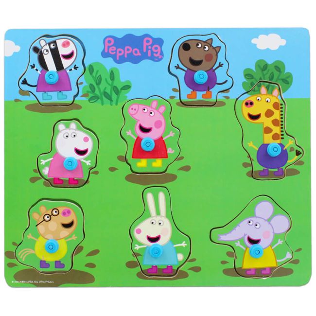 Puzzle din lemn Peppa Pig, 22 x 26 cm