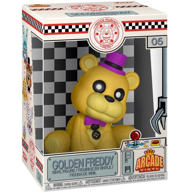 Figurina din vinil Freddy Golden, Arcade 05, Five Nights at Freddy's, 9 cm