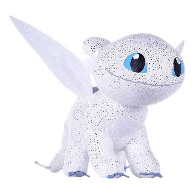 Jucarie din plus Light Fury Sparkle, Dragons, 40 cm