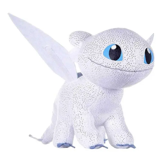 Jucarie din plus Light Fury Sparkle, Dragons, 40 cm