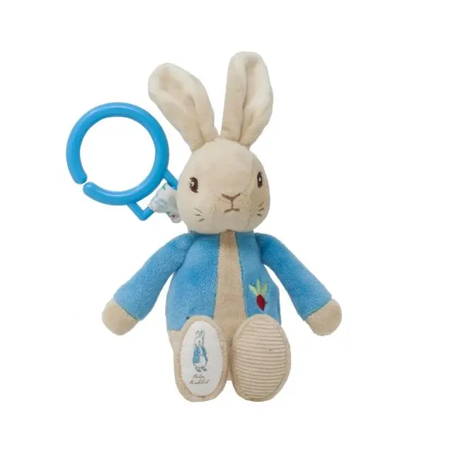 Peter Rabbit | Jucarie atasabila din plus cu vibratii, 22 cm