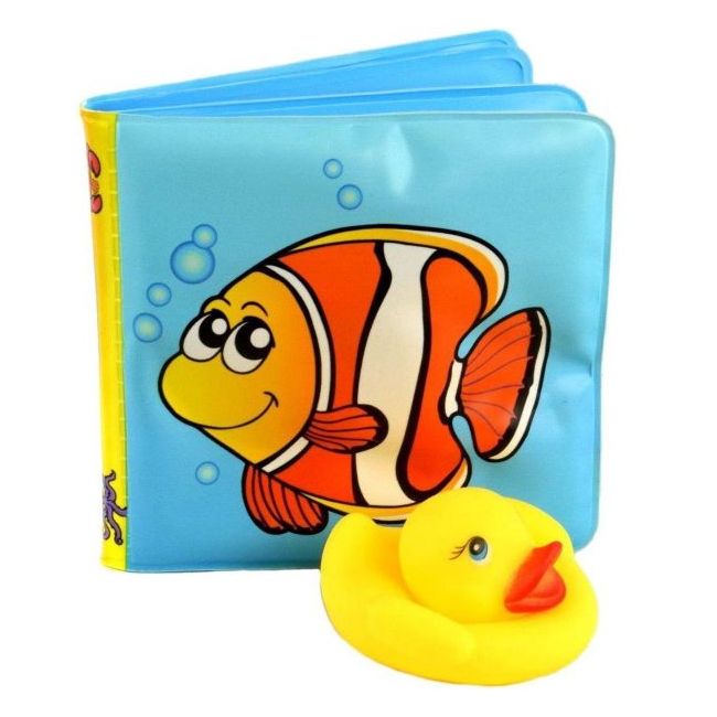 Set jucarii pentru baie - ratusca si carticica