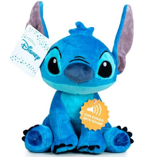 Jucarie din plus cu sunete Stitch, Lilo & Stitch, 26 cm