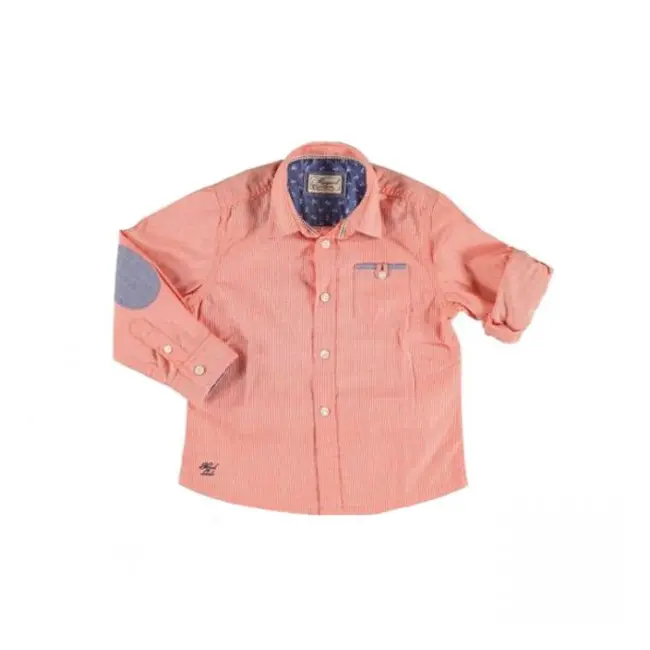 Camasa portocalie cu dungi (3111), 9 ani / 134 cm
