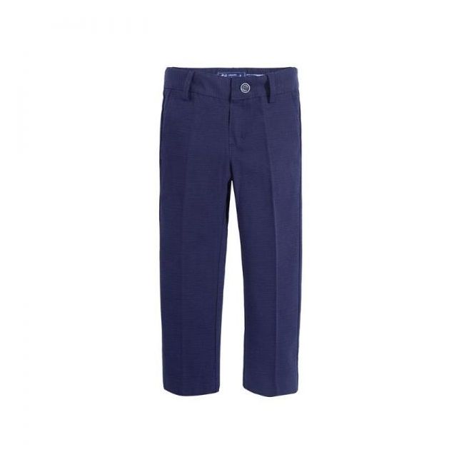 Pantaloni bleumarin din in (3527), 116 cm