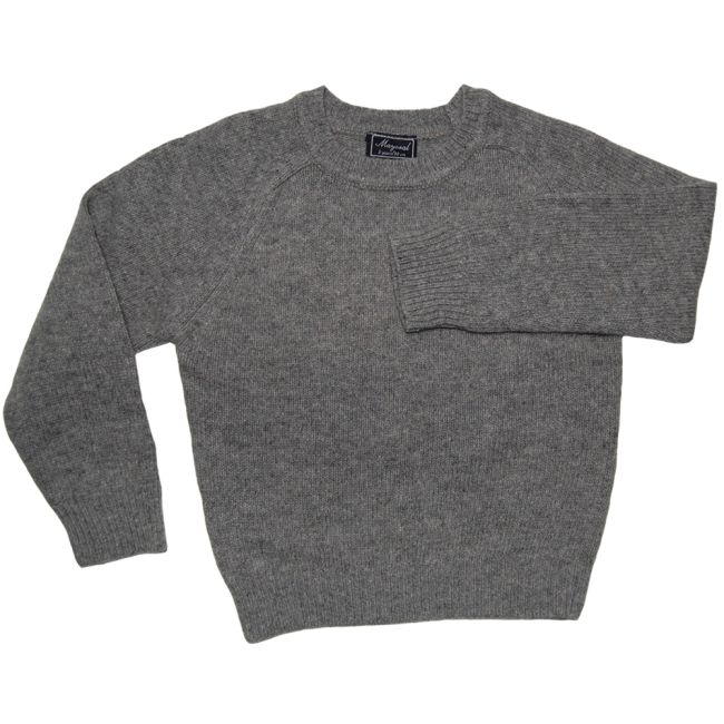 Pulover gri din lana (310), 7 ani / 122 cm