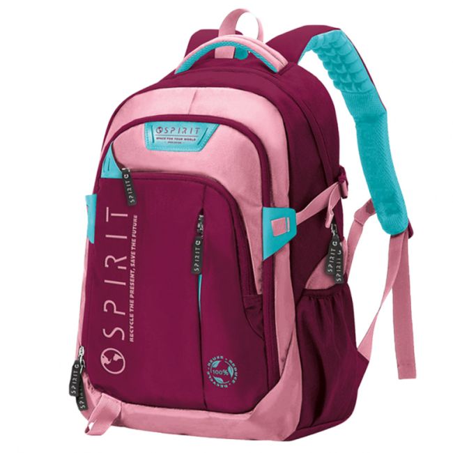 Rucsac Spirit Classic, Grena / Turcoaz, 49x35x16 cm