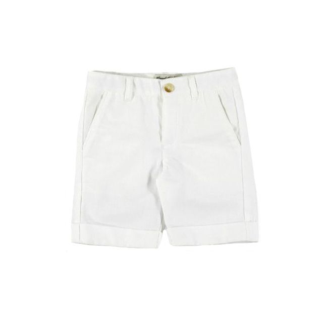 Pantaloni scurti albi din in (3200), 2 ani / 92 cm