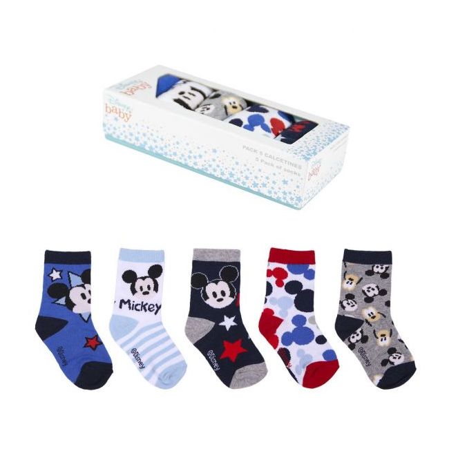 Set 5 perechi sosete Mickey Mouse, marimea 15/16